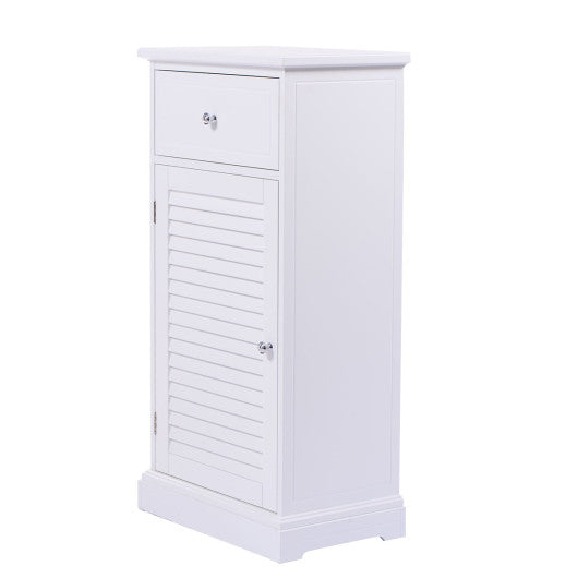 Costway White Bathroom Storage Cabinet