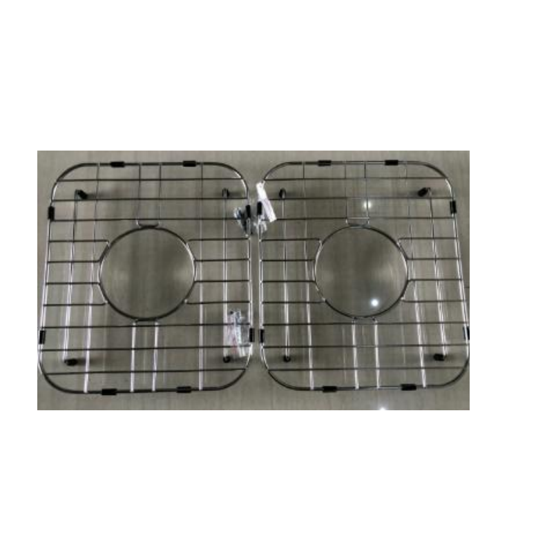 Crestone 33" x 19" Double Bowl Porcelain Kitchen Farmhouse Sink With Stainless Steel Grids and Basket Strainer