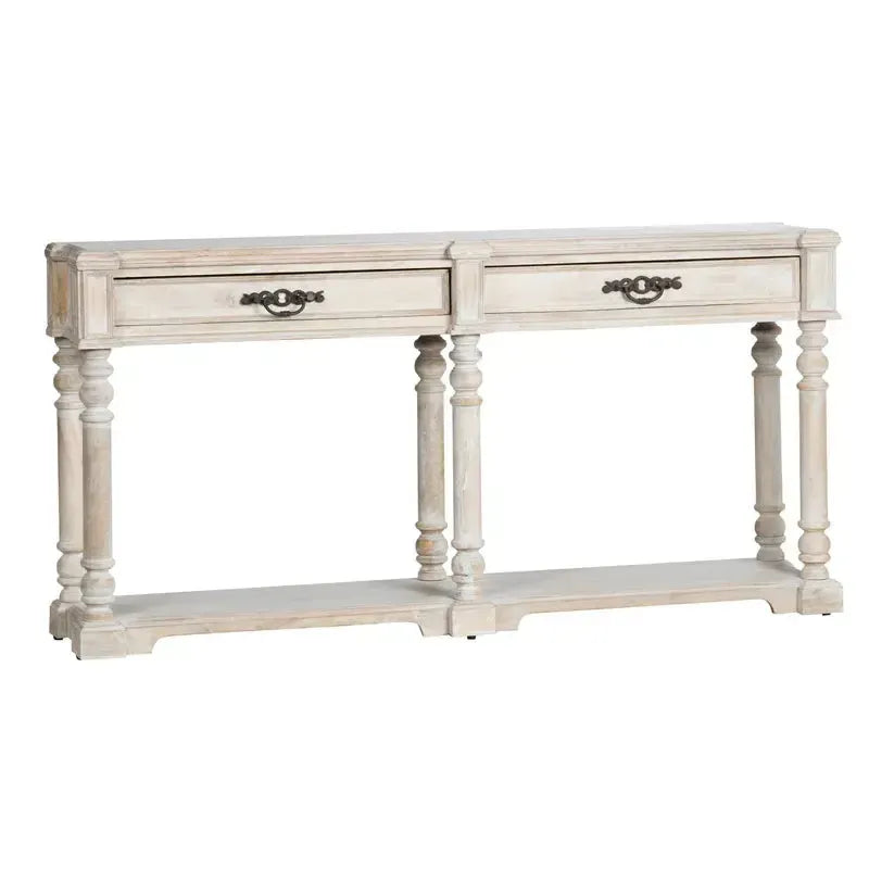 Crestview Collection Abbott 68" x 14" x 34" Rustic Unfinished Wood Console