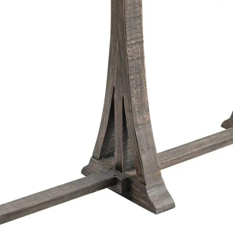 Crestview Collection Alpine 76" x 17" x 39" Transitional Wood Console Table In Ebony Finish