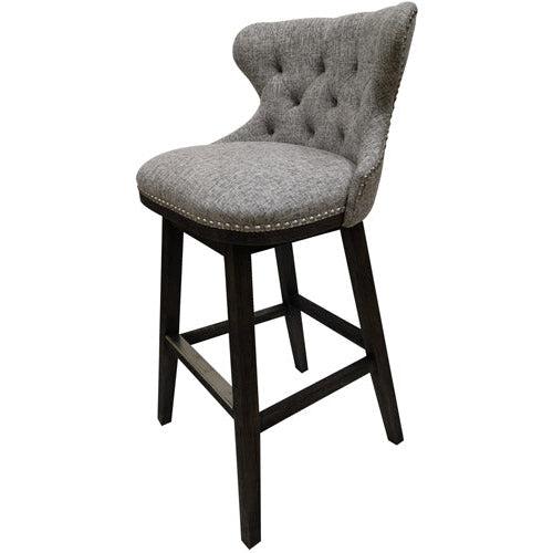 Crestview Collection Baltimore 21" x 20" x 40" Traditional Fabric And Wood Bar Stool