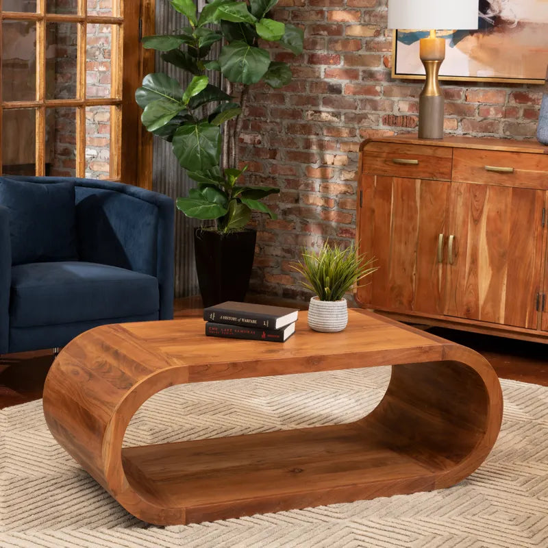 Crestview Collection Infinity 51" x 23" x 18" Occasional Wood Cocktail Table