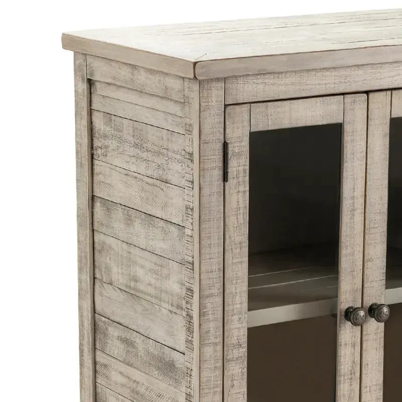 Crestview Collection Pembroke 79" x 18" x 42" 6-Door Traditional Wood Tall Plantation Recycled Pine Sideboard In Hudson Finish