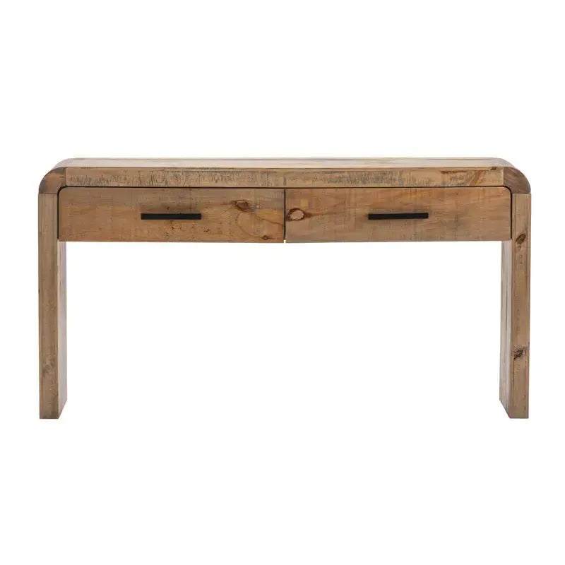 Crestview Collection Pleasant Grove 64" x 14" x 13" Transitional Metal And Wood Console In Light Wood Finish