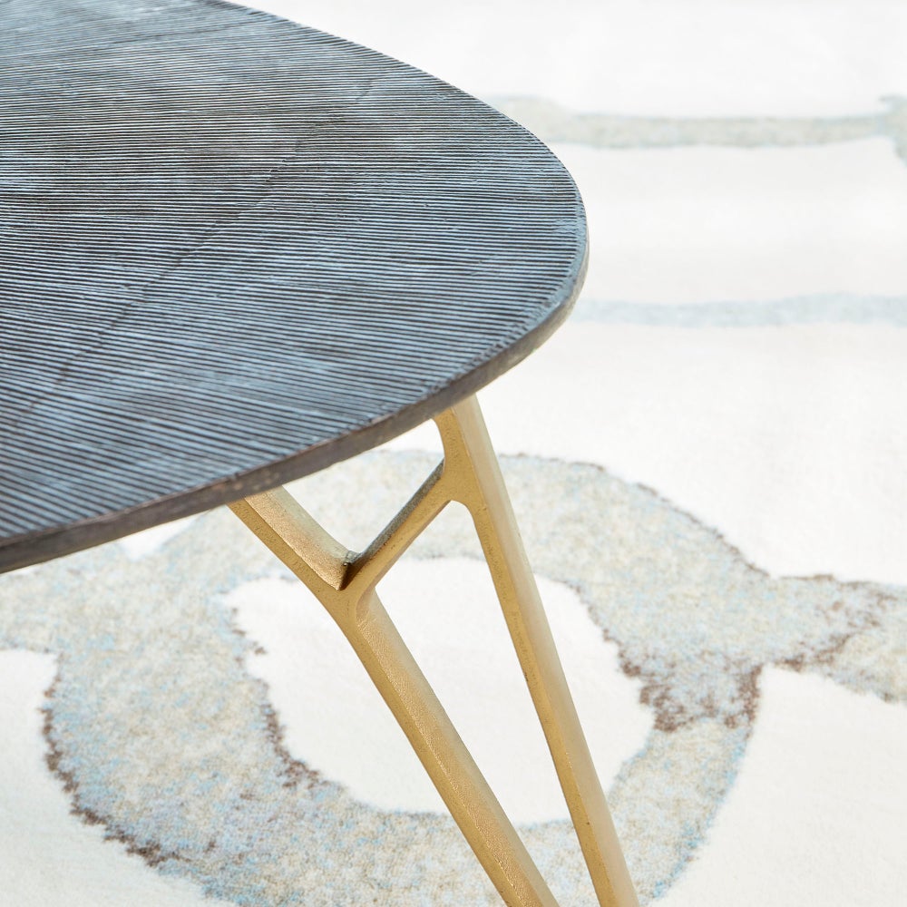 Cyan Design Quartette Bronze and Brass Aluminum Coffee Table