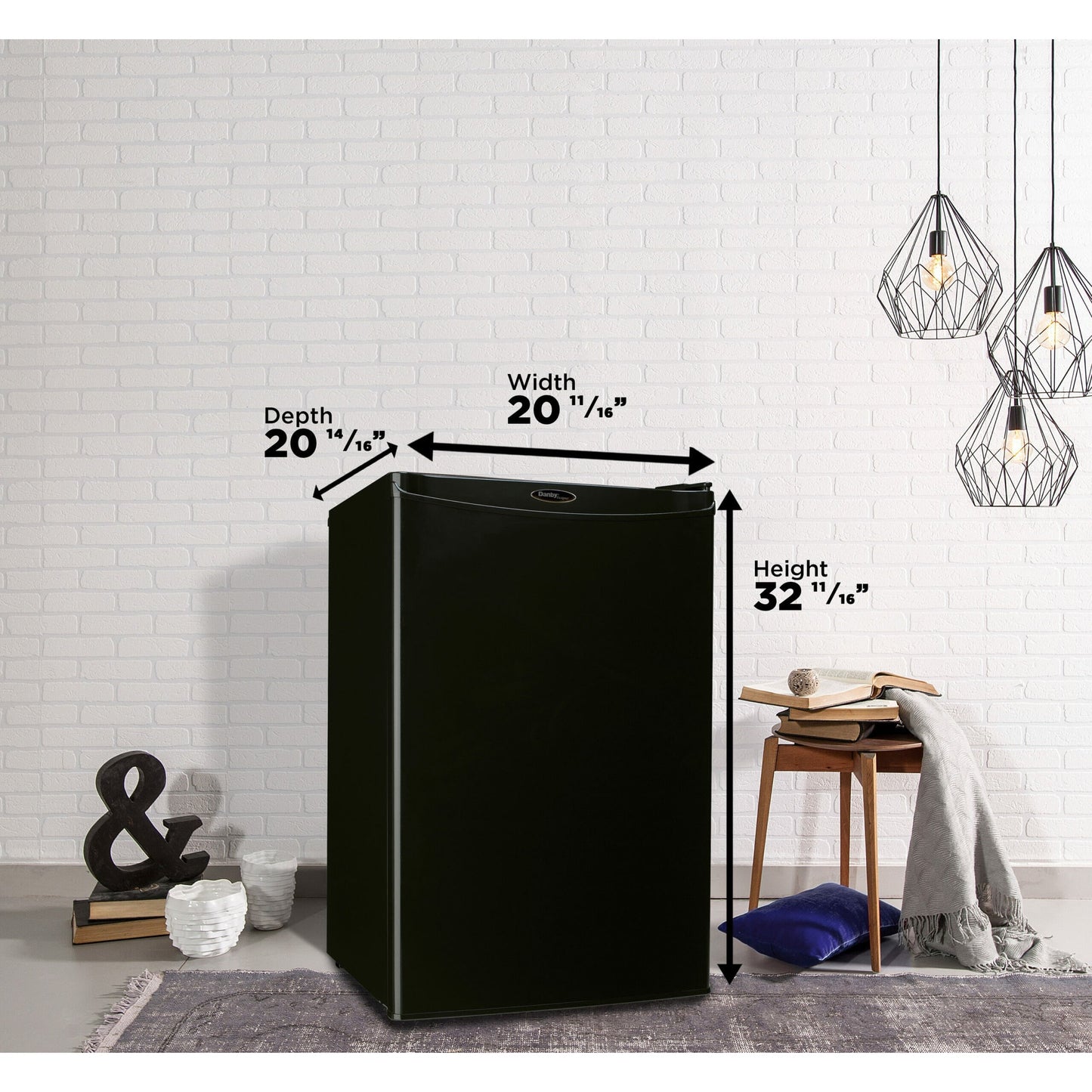 Danby 124L Black Compact Fridge - DAR044A4BDD