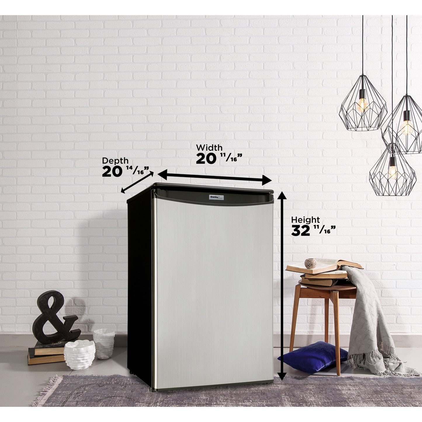 Danby 124L Stainless Steel Compact Fridge - DAR044A4BSLDD-6