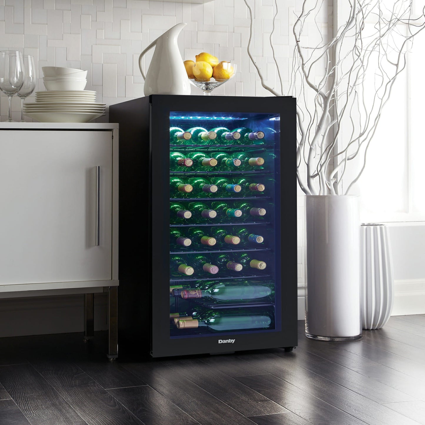 Danby 36-Bottle Black Free-Standing Wine Cooler - DWC036A2BDB-6