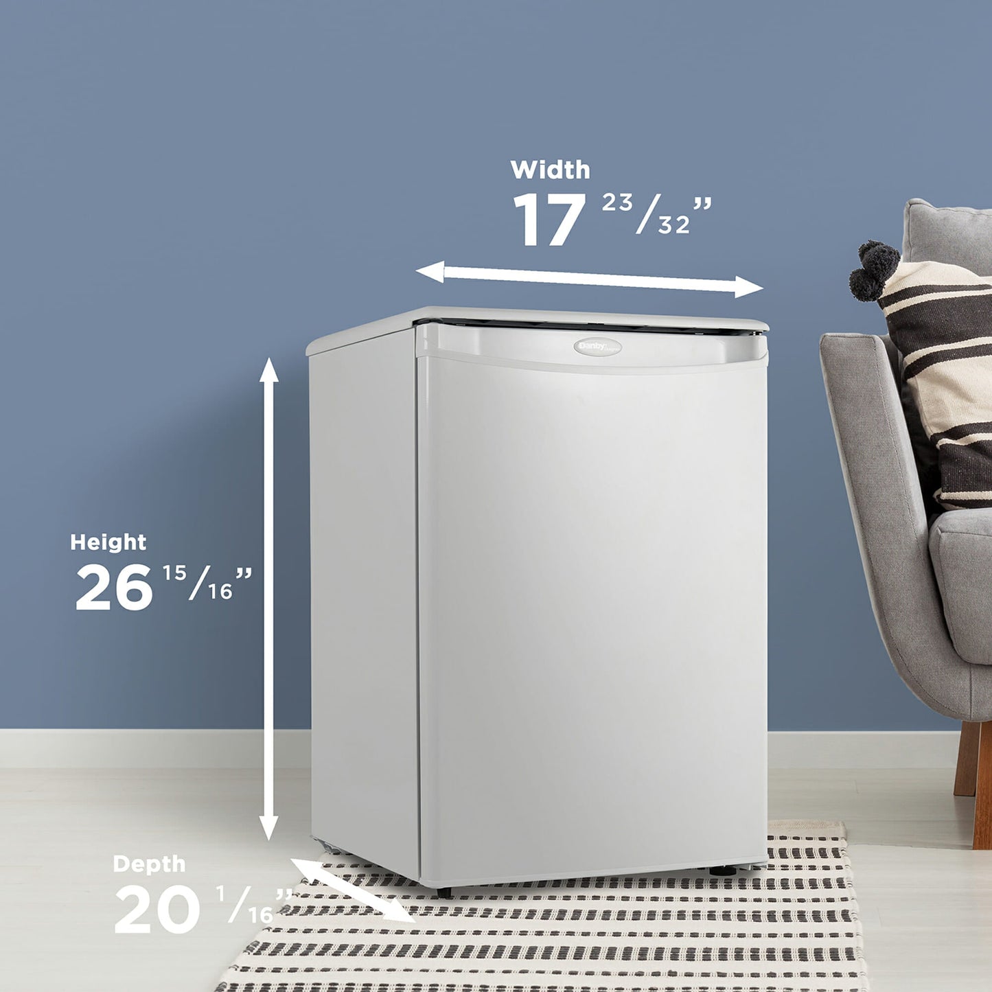 Danby 73L White Compact Fridge - DAR026A1WDD