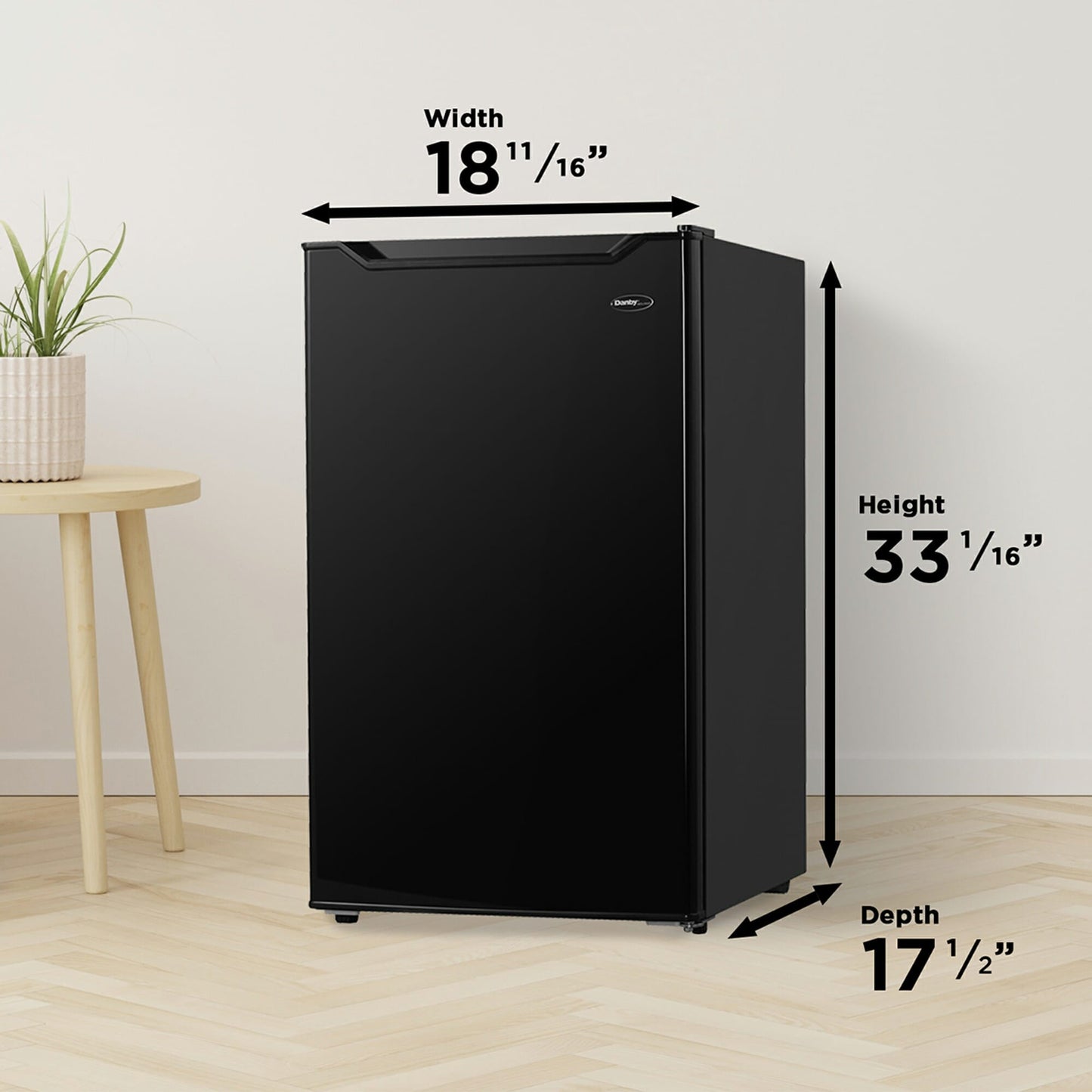 Danby 91L Black Compact Fridge - DAR032B1BM