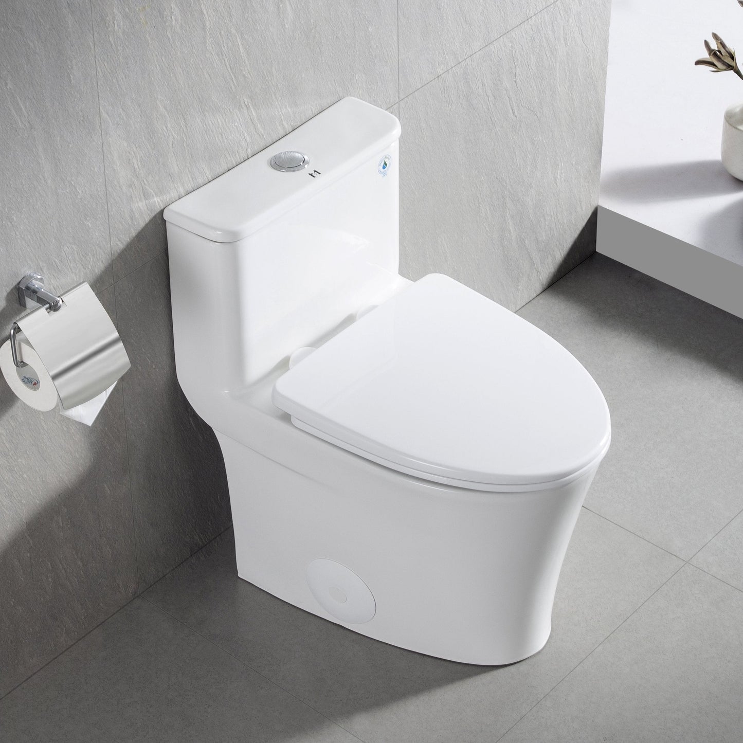 DeerValley Elongated White Plastic Polypropylene Toilet Seat (Fit with DV-1F52807)