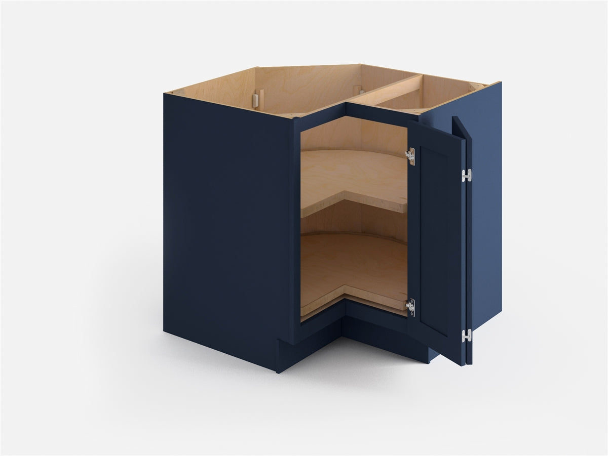 Domain Cabinets CB36-MBF-VW Valleywood 36" x 35" With 1 Folding Door Marine Blue Wooden Base Cabinet