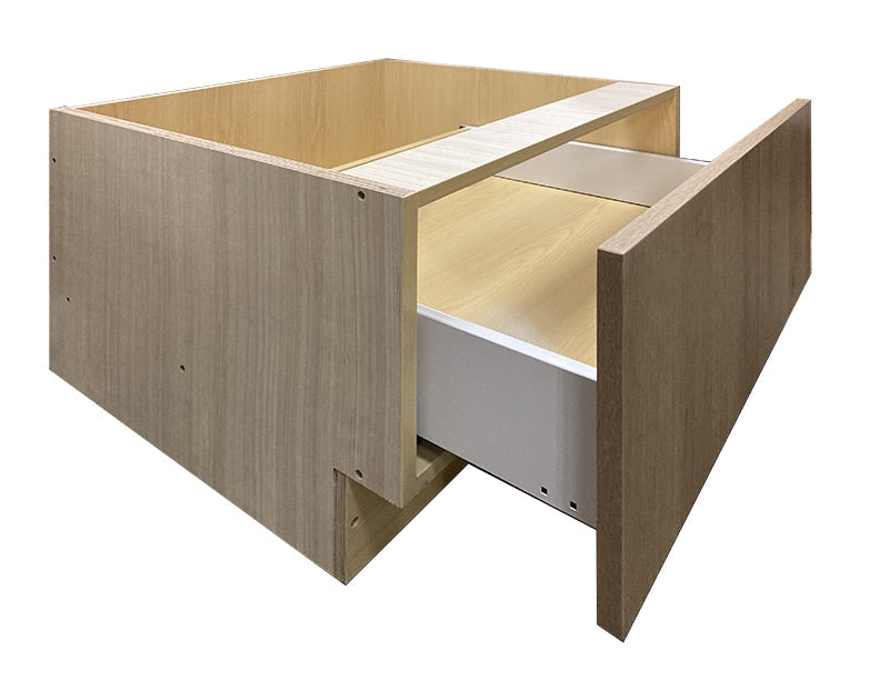 Domain Cabinets OVB2416-FWG-IN Frameless 24" x 17" With 1 Drawer White Gloss Wooden Microwave Base Drawer Cabinet