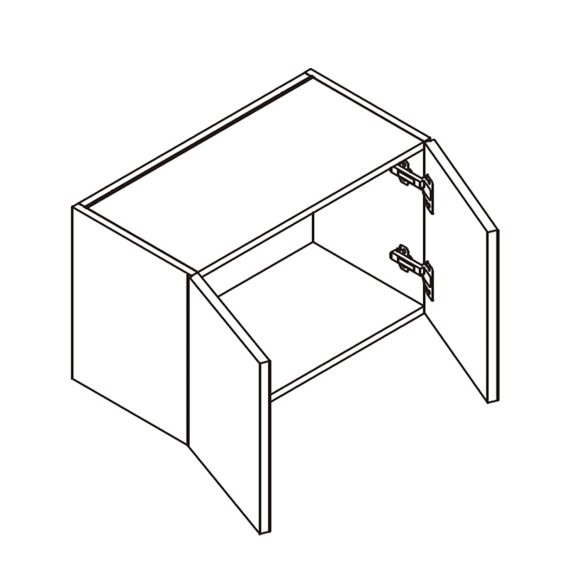 Domain Cabinets W3024-PLP-UN Pale Pine 30" x 24" With 2 Doors Pale White Wood Wall Bridge Cabinet