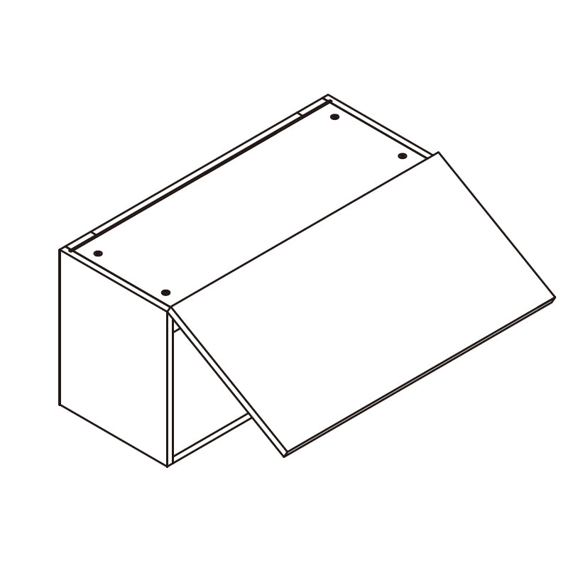 Domain WSL2418LAGUN Lacquer 24" x 18" With 1 Door and Blum