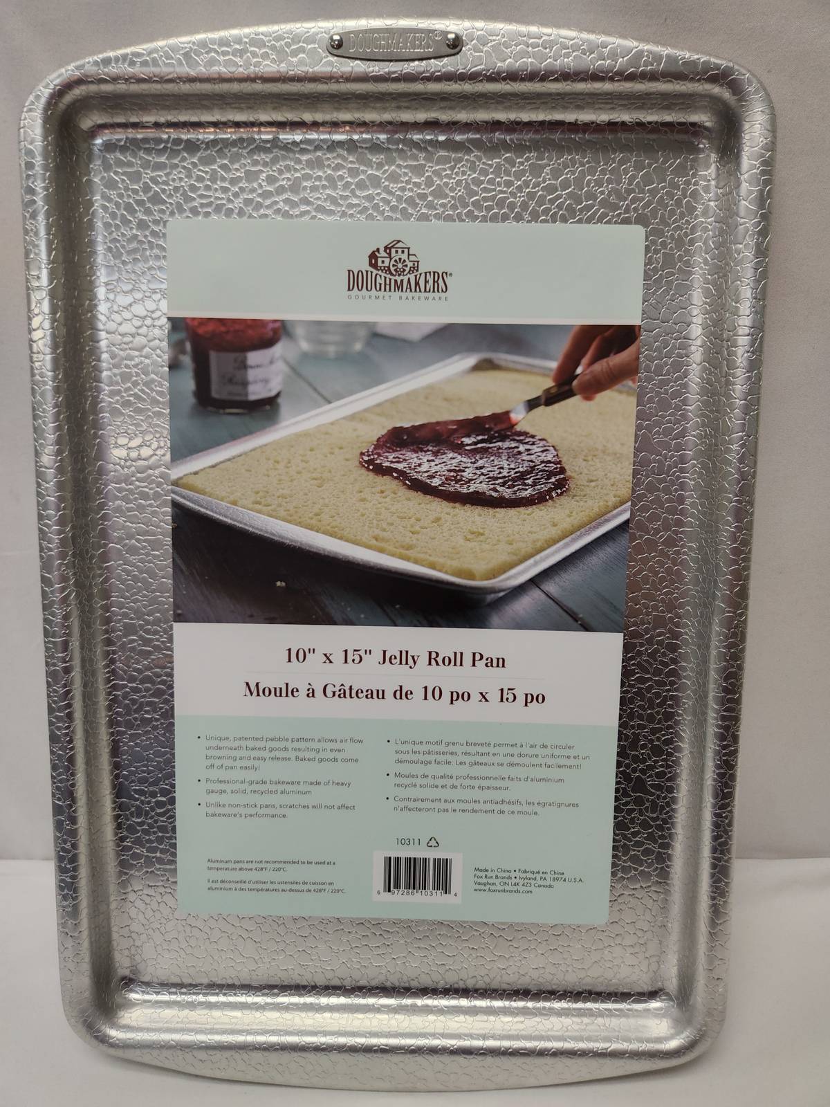 Doughmakers 10" x 15" Original Non-stick Pebble Pattern Jelly Roll Pan - (14 Pieces)
