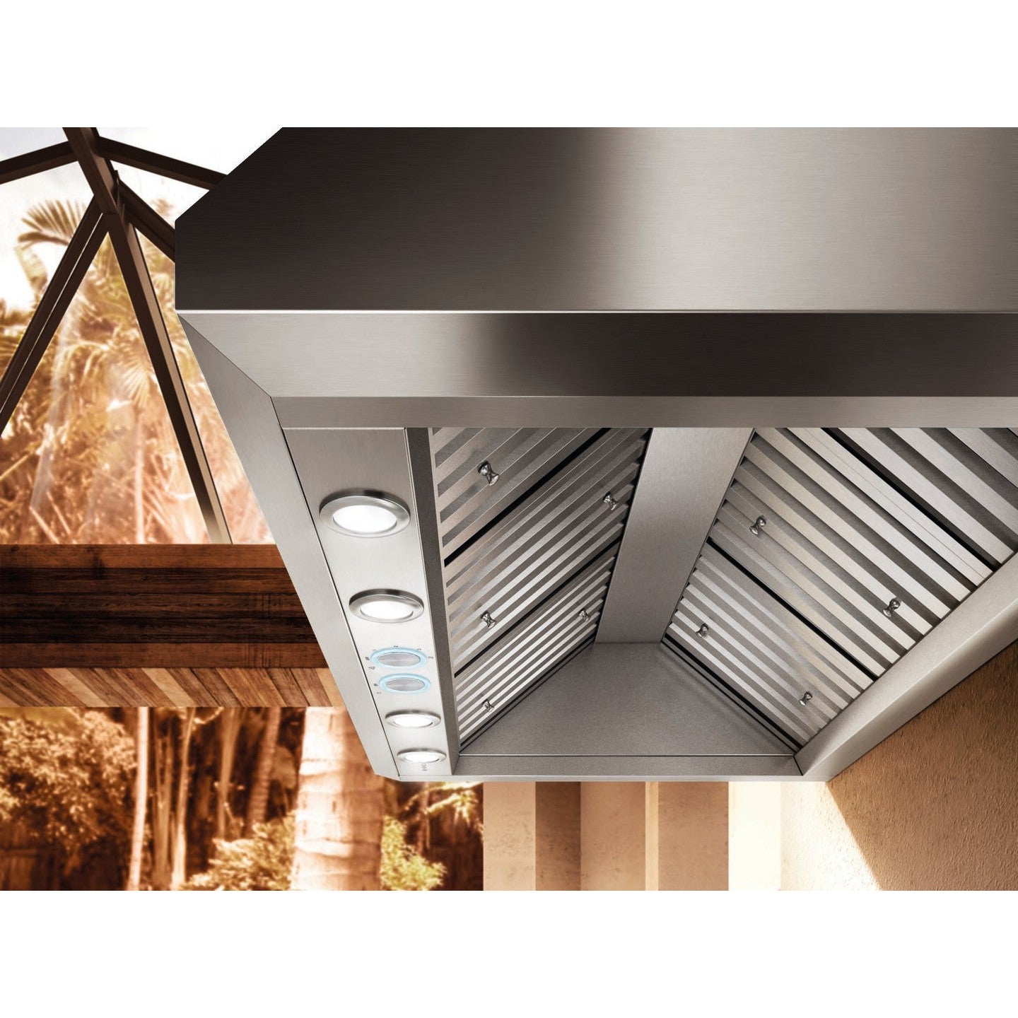 Elica Capri 48" Stainless Steel Outdoor Range Hood