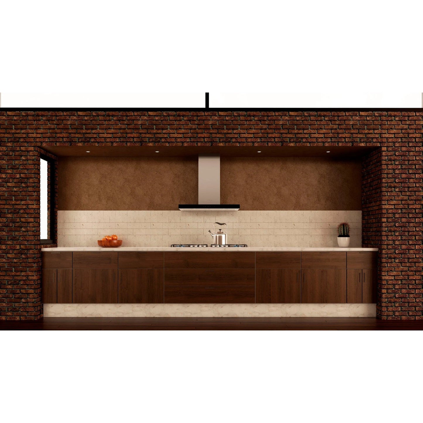Elica Mezzano 30" Stainless Steel & Black Glass 3-Speed Capacitive Touch Wall Mount Range Hood