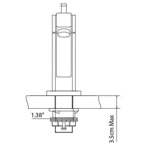 Flusso Faucets Klassiker Smallie 7" Single Hole Stainless Steel Kitchen Faucet With Pull-Out Sprayer
