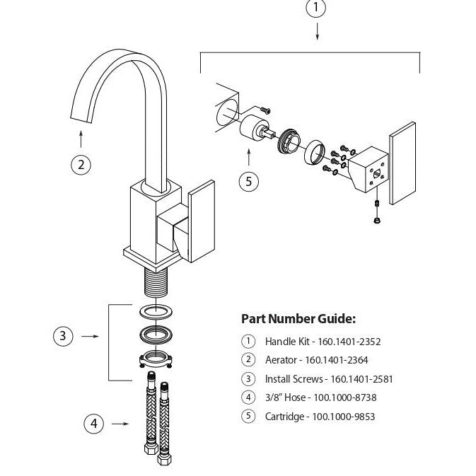 Flusso Faucets Serie 160 12" Single Hole Chrome Solid Brass Gooseneck Kitchen / Bar Faucet
