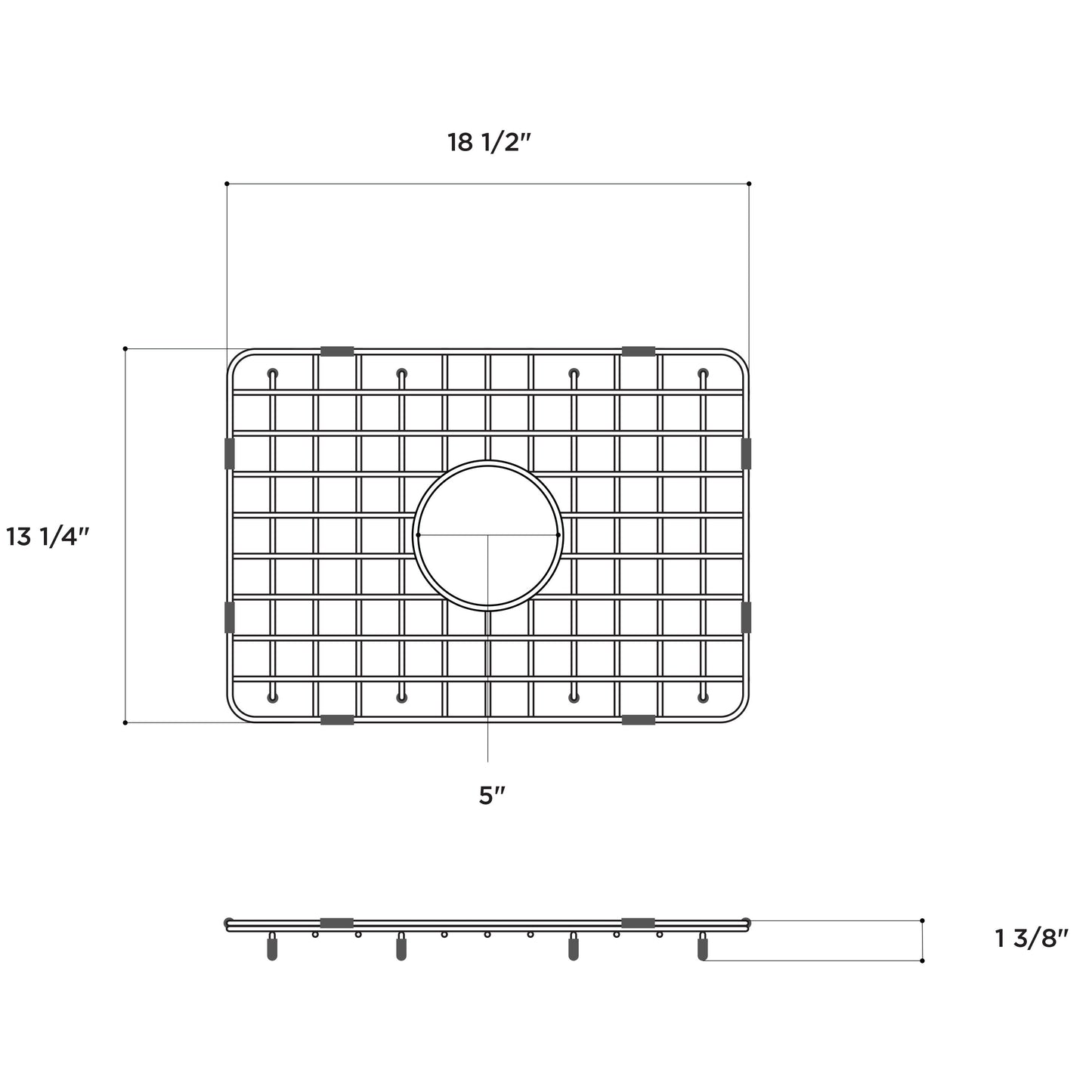 Fortis Stainless Steel Grid for Sink LNR2418W