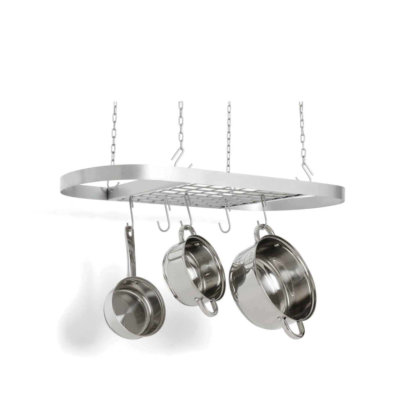 Fox Run Carbon Steel Oval Pot Rack (5 Pieces)