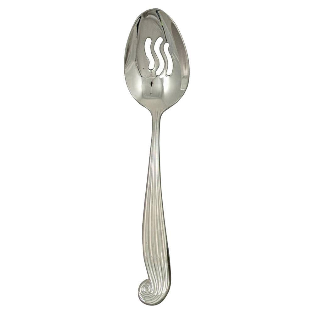 Ginkgo International Helmick Collection Stainless Steel LaMer Pierced Serving Spoon