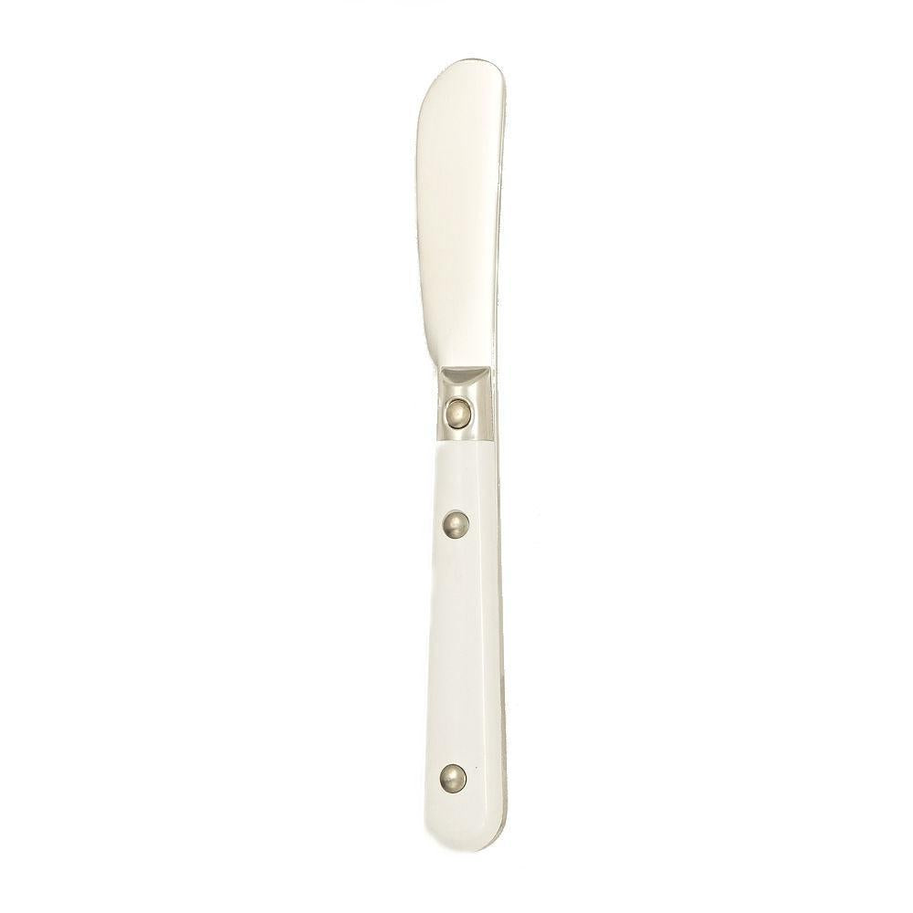 Ginkgo International Stainless Collection LePrix White Butter Spreader