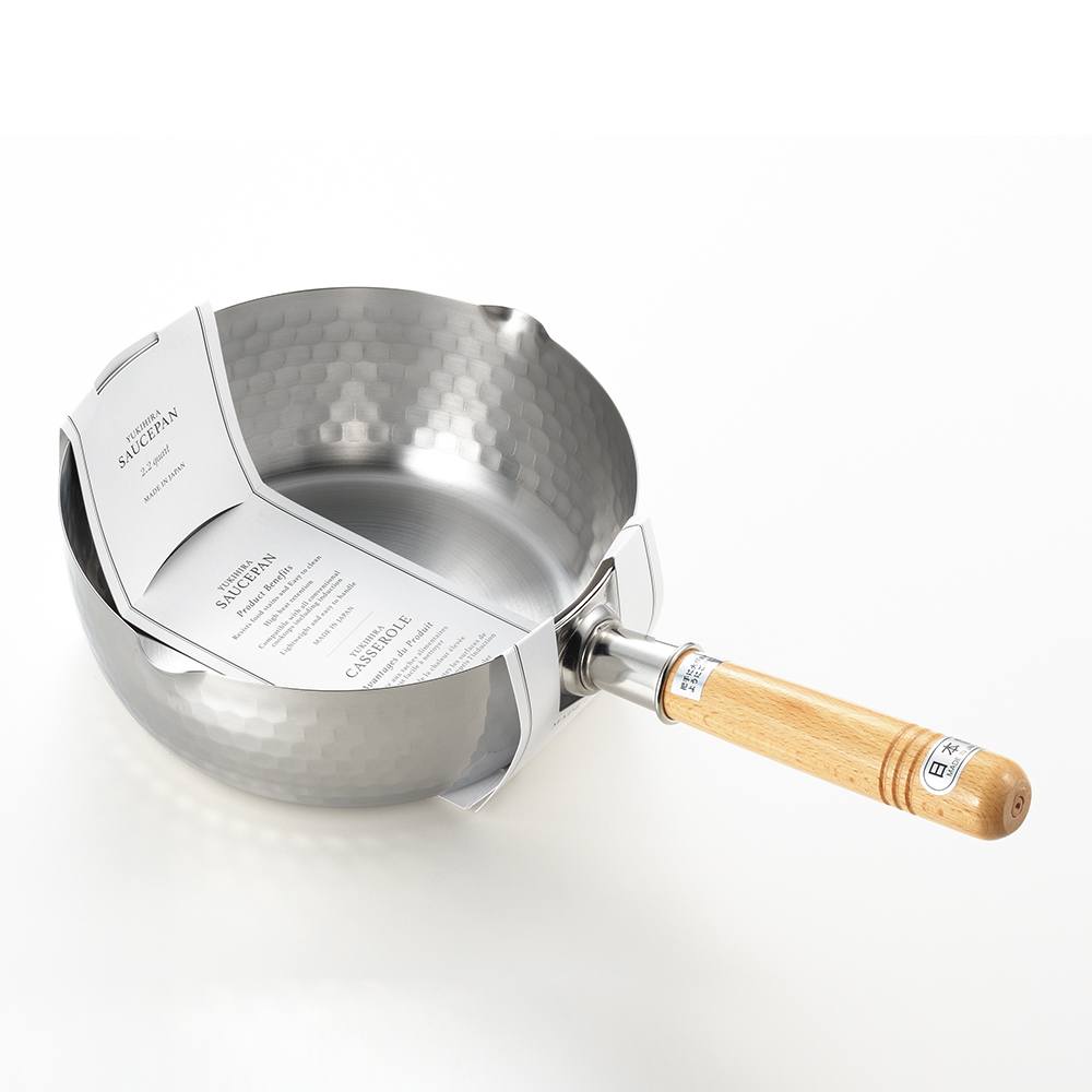 Ginkgo International Yoshikawa Yukihira 8" Chrome Stainless Steel Pot