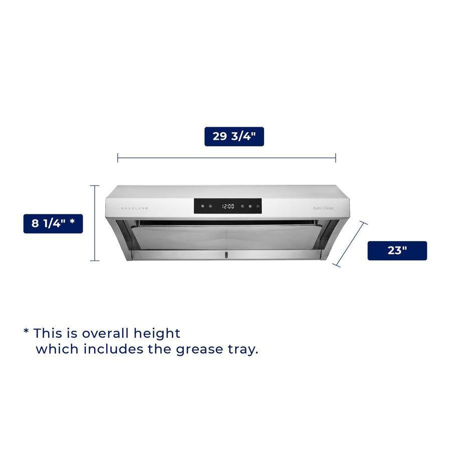 Hauslane 30" Chef Series UC-PS38 Stainless Steel Under Cabinet Range Hood