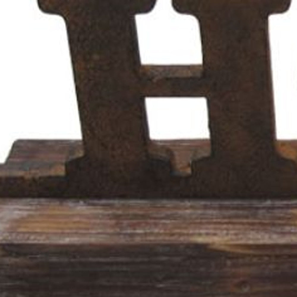 HomeRoots 1" x 23" x 3" Brown Wood Decor Clock