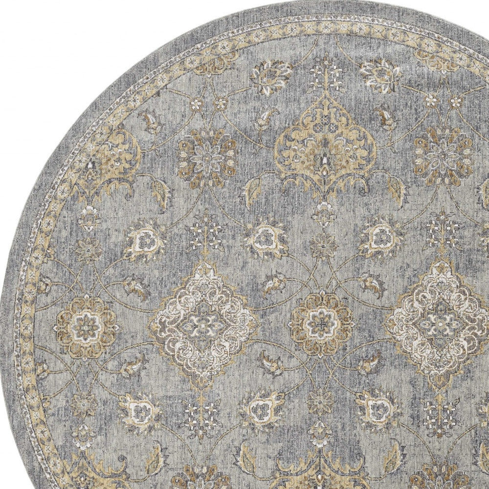 HomeRoots 108" x 108" Sage Green Wool Rug