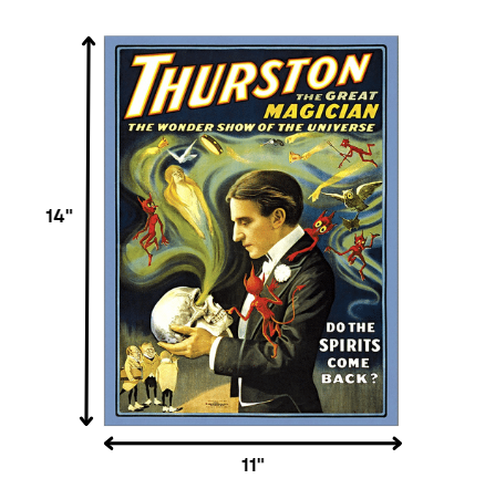 HomeRoots 11" x 14" Thurston Spirits Vintage Magic Poster Wall Art