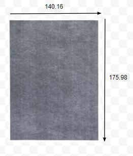 HomeRoots 12'x15' Grey Premier Rug Pad