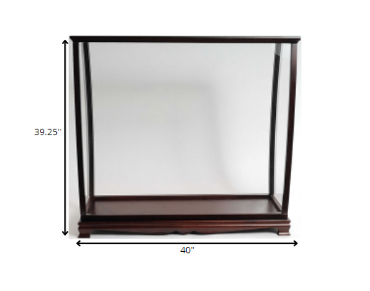 HomeRoots 13.75" x 40" x 39.25" Table Top Display Case