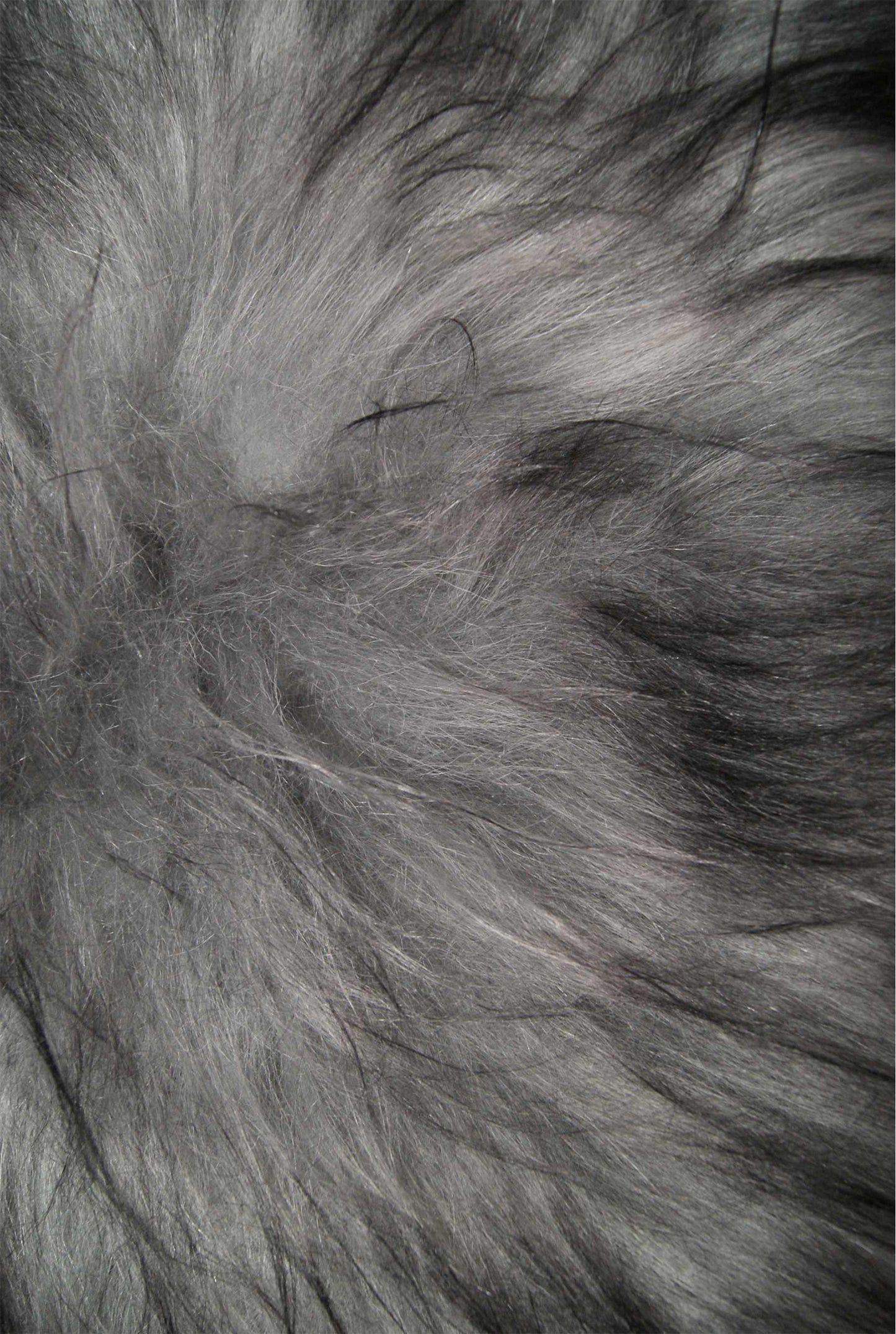 HomeRoots 15" x 15" x 2" Sheepskin Square Chair Pad in Metallic Silver Finish