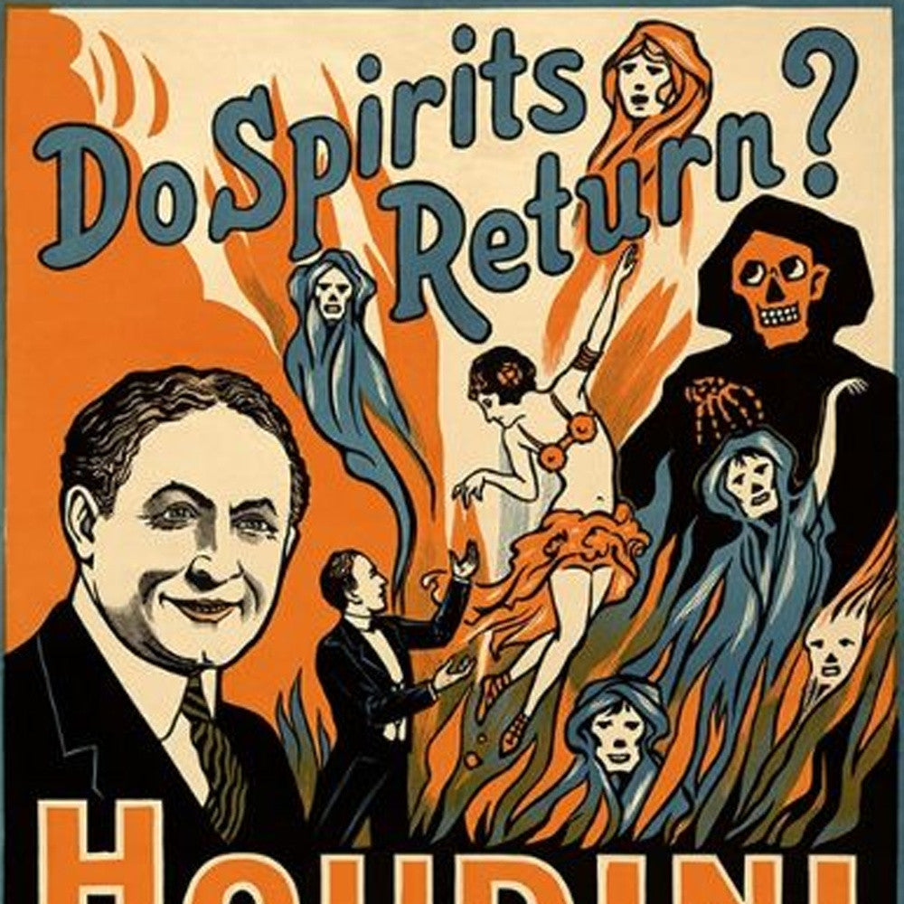 HomeRoots 16" x 24" Houdini Spirits Vintage Magic Poster Wall Art
