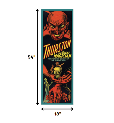 HomeRoots 18" x 54" Thurston The Great Wonder Show Vintage Magic Poster Wall Art