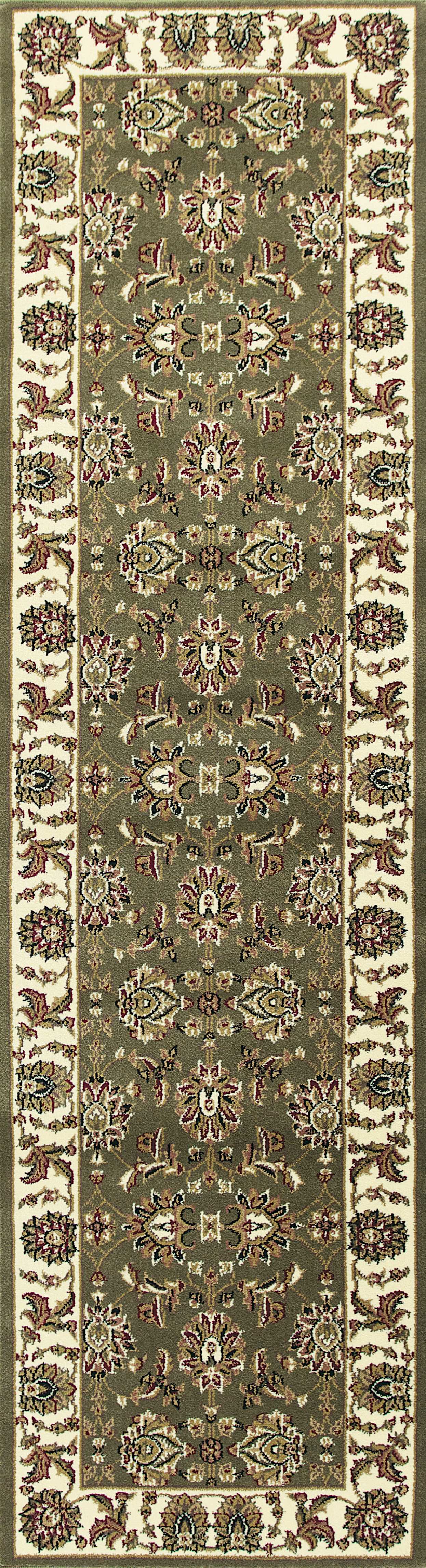 HomeRoots 2' x 3' Polypropylene Green or Ivory Accent Rug