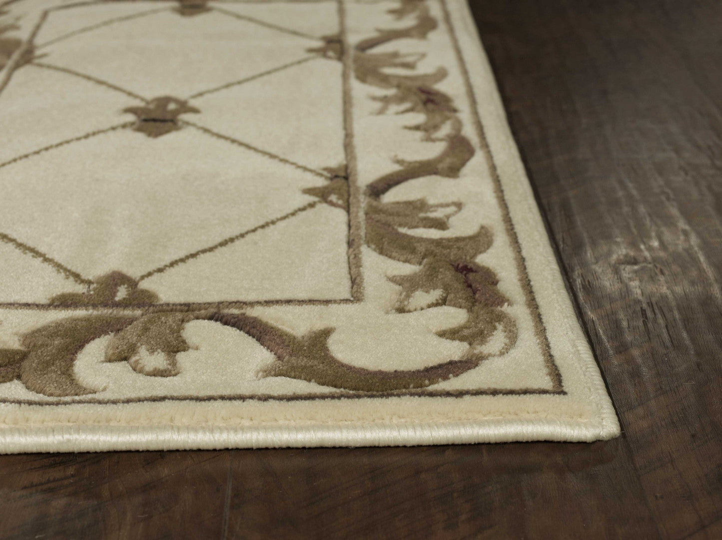 HomeRoots 2' x 3' Polypropylene Ivory Accent Rug