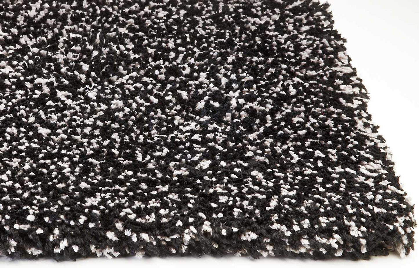 HomeRoots 2' x 4' Black Heather Indoor Shag Rug
