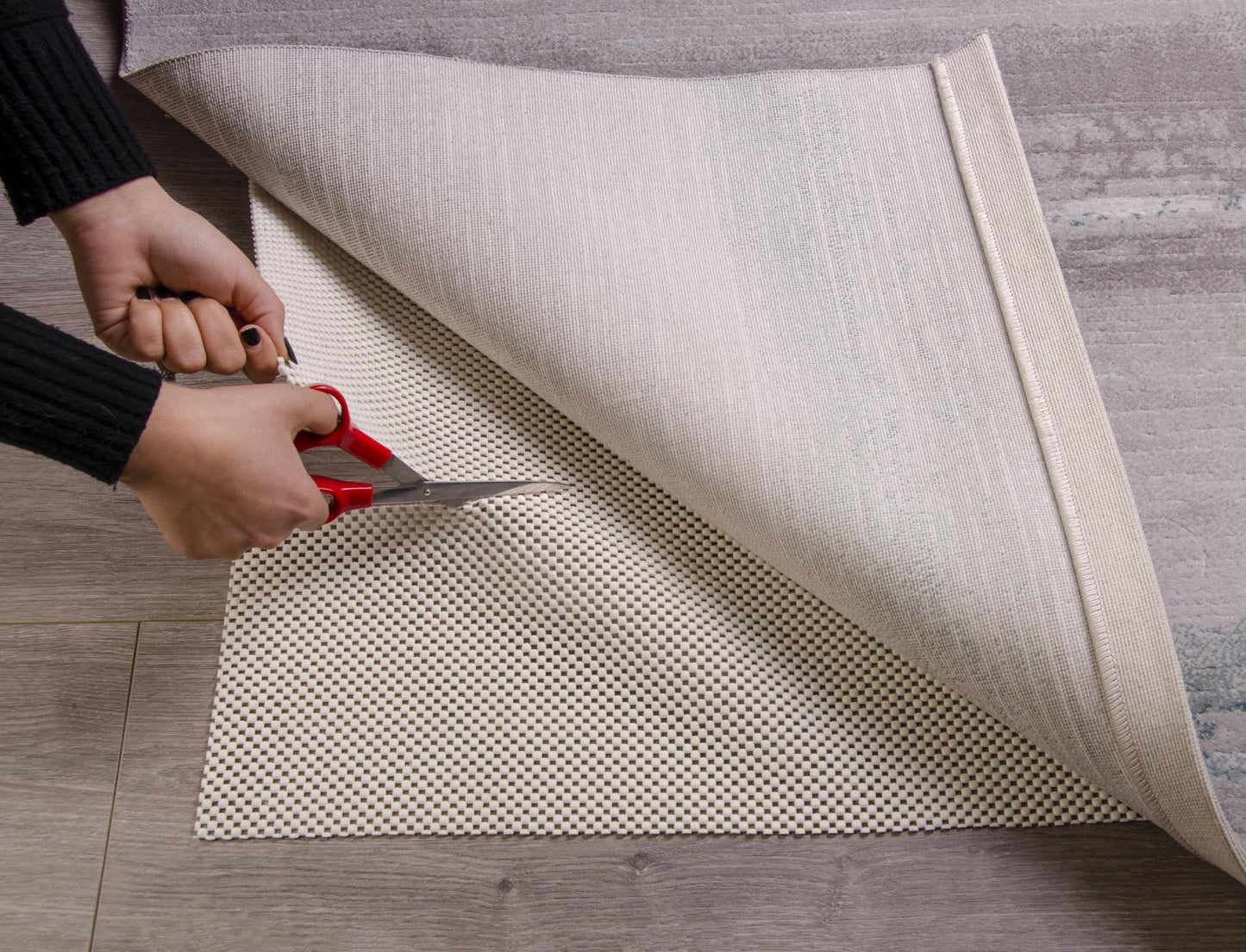 HomeRoots 2' x 4' King's Premium Non Slip Rug Pad in Ivory Finish