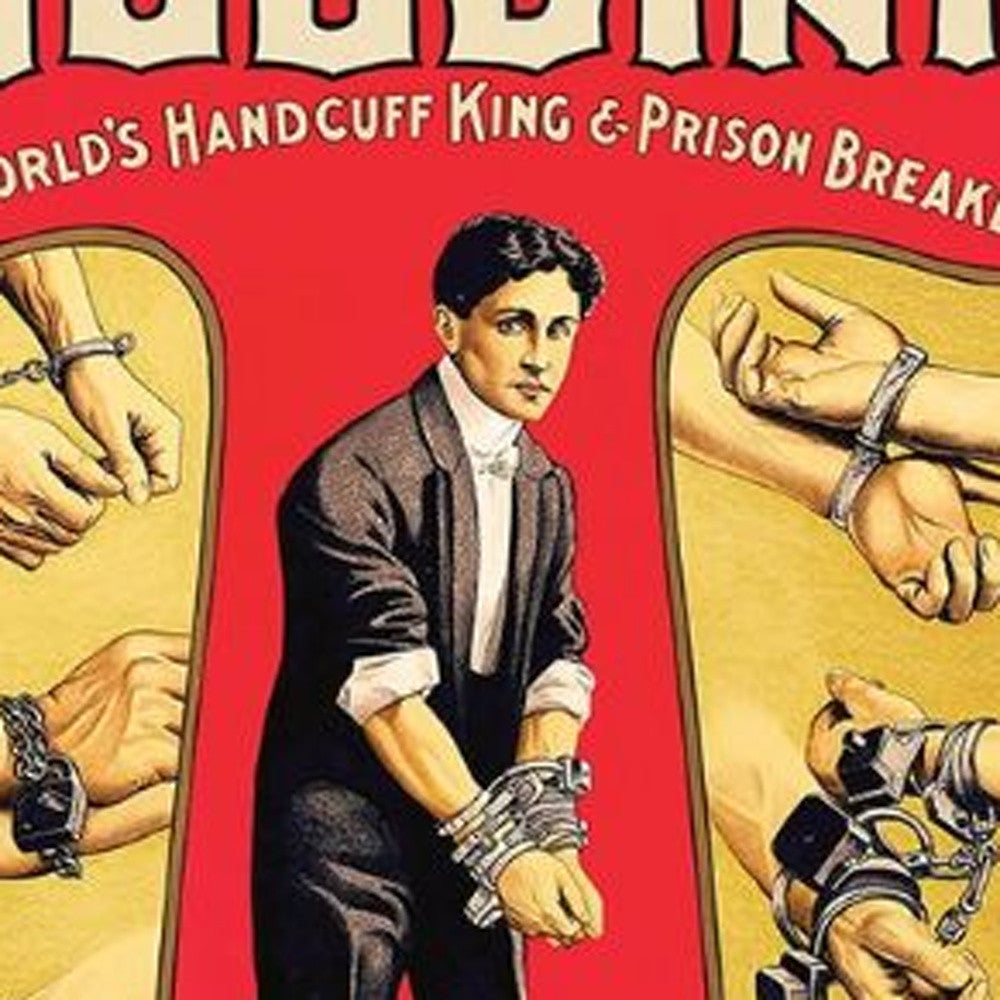 HomeRoots 20" x 30" Houdini Handcuff King Vintage Magic Poster Wall Art