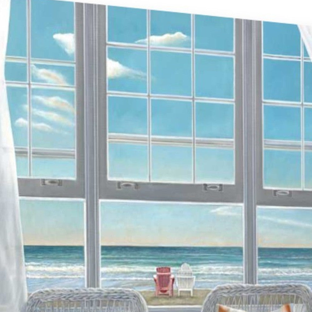 HomeRoots 24" Beach House View 1 Giclee Wrap Canvas Wall Art