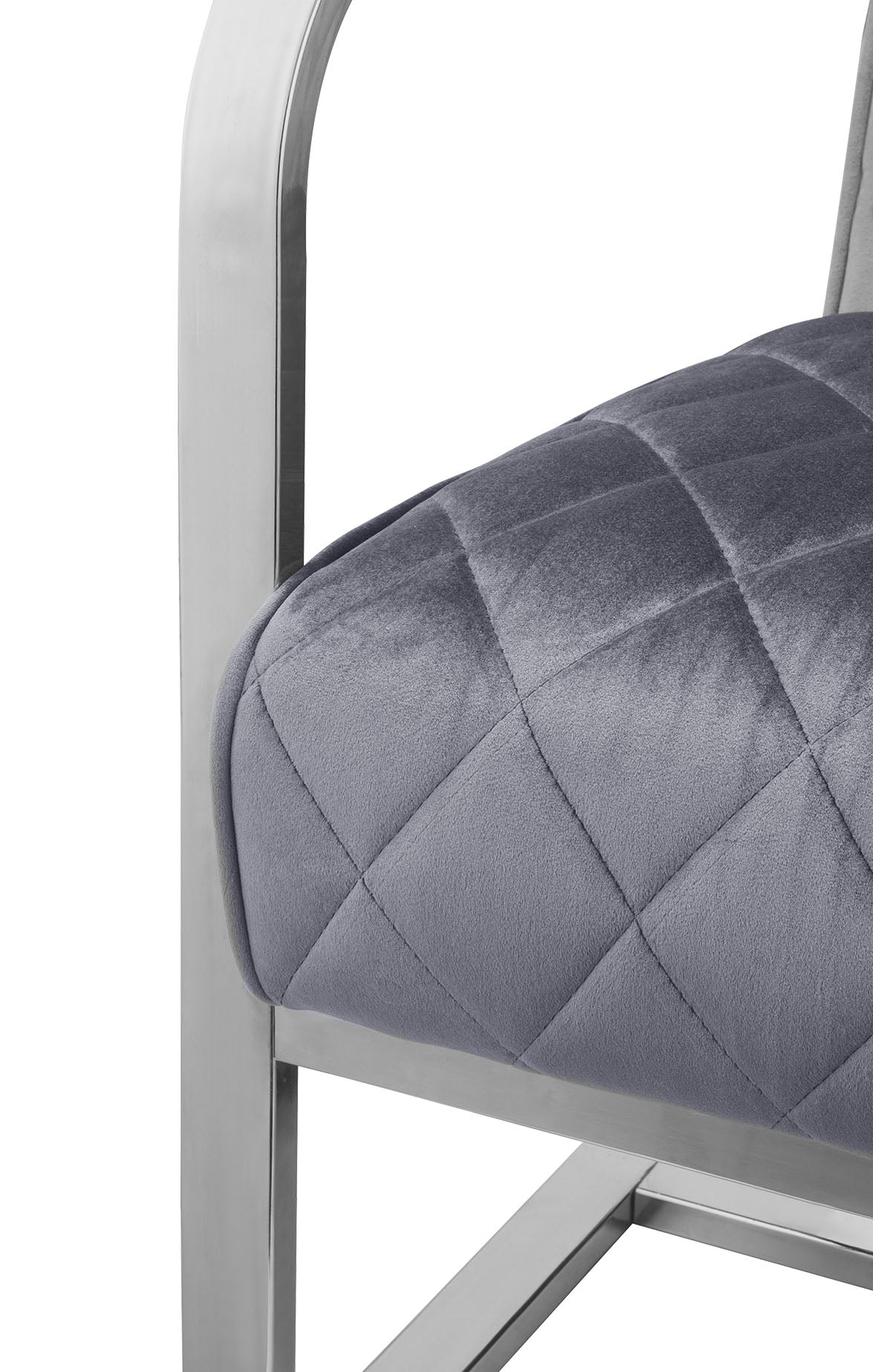 HomeRoots 24" x 31" x 34" Accent Chair in Grey Finish