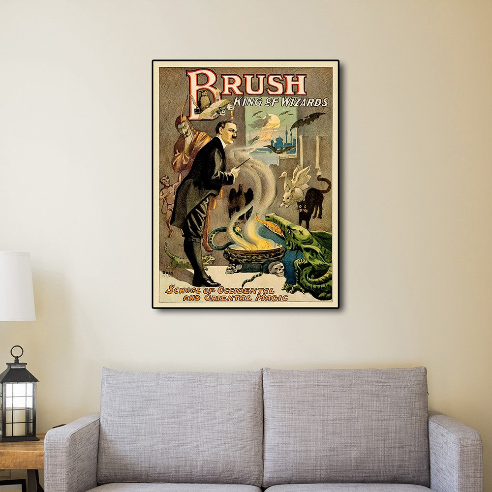 HomeRoots 24" x 32" Vintage 1895 Blackstone Magic Wall Art