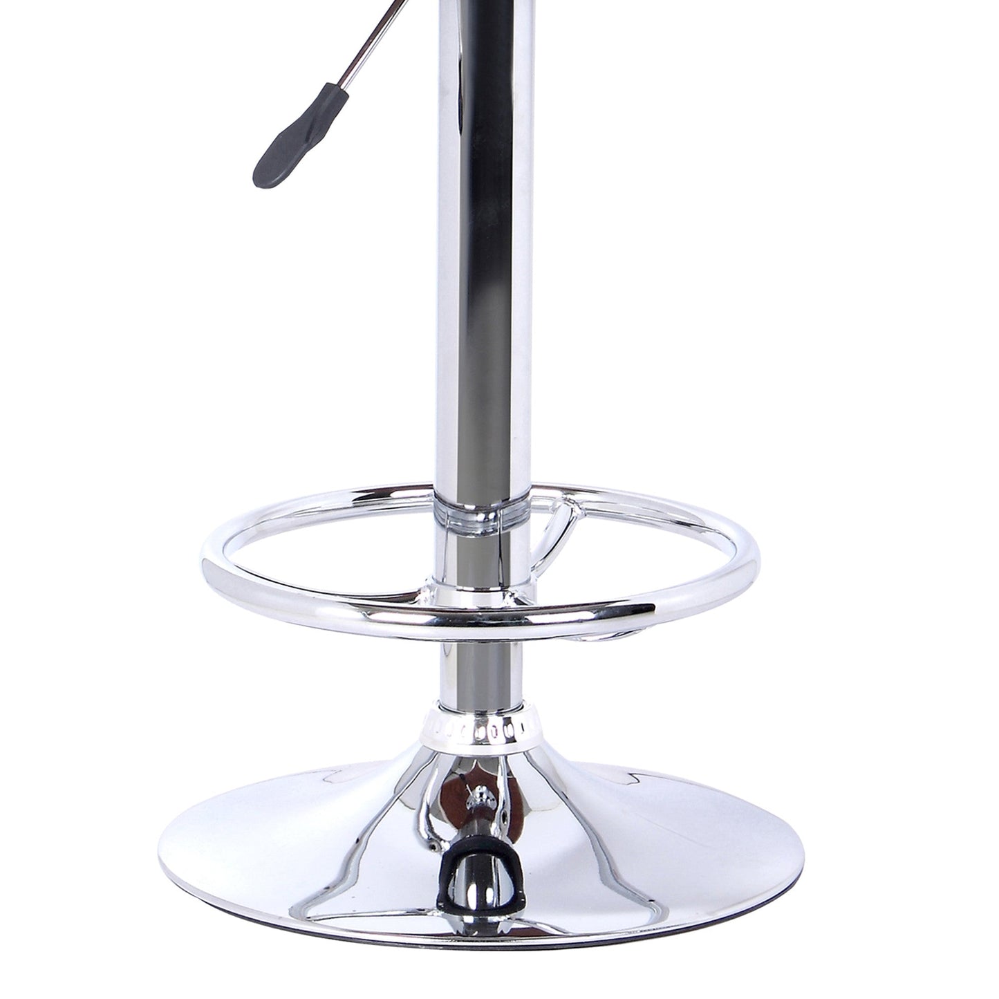HomeRoots 26" Cream Faux Leather Chrome Finished Bar Stool