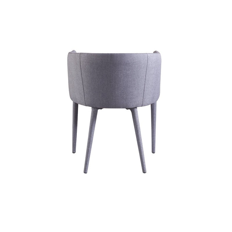HomeRoots 28" Fabric And Metal Dining Chair In Grey