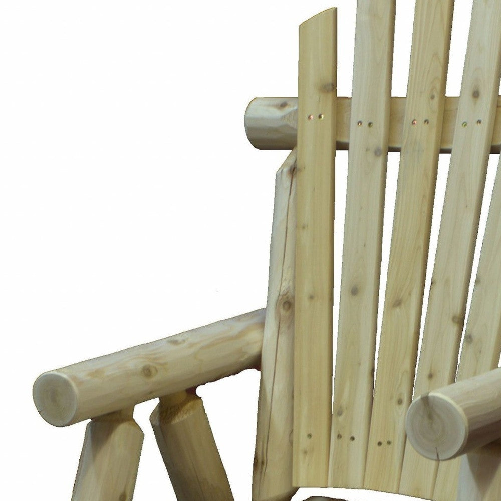 HomeRoots 28" x 26" x 42" Natural Wood Dining Chair