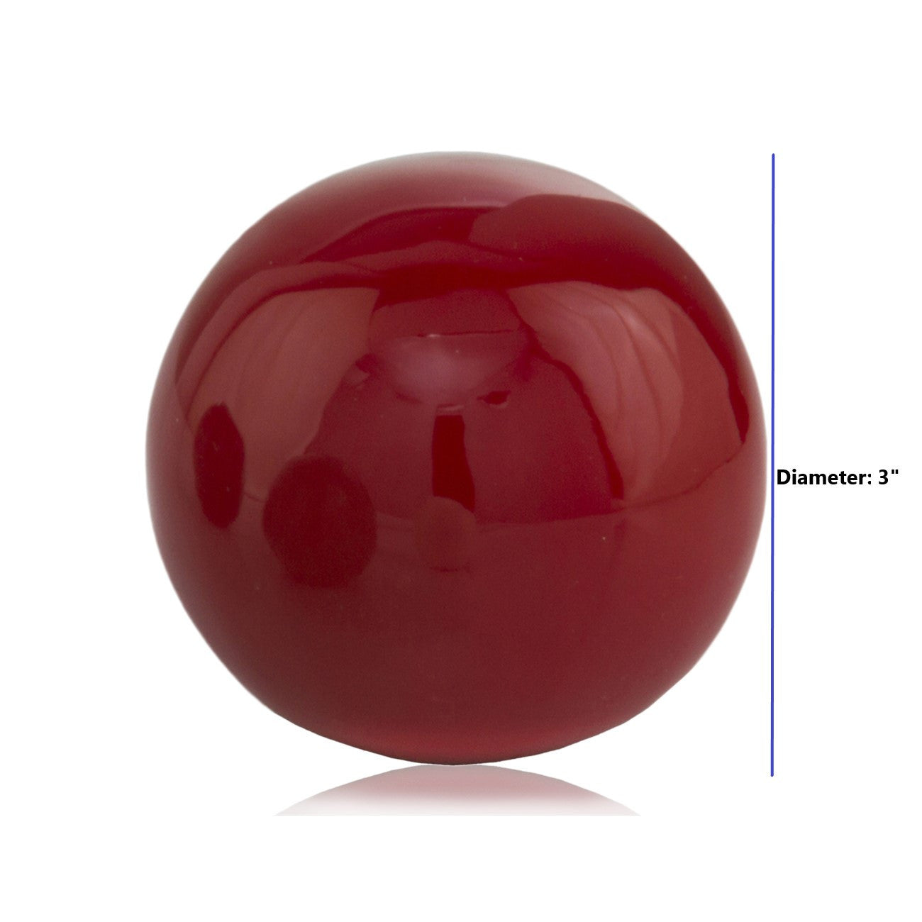 HomeRoots 3' Red Poppy Enameled Aluminum Decorative Sphere